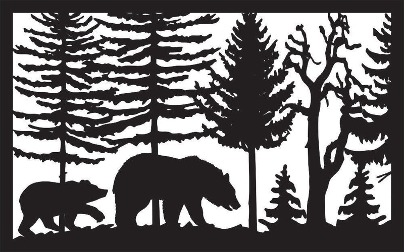 48" Two Bears Trees