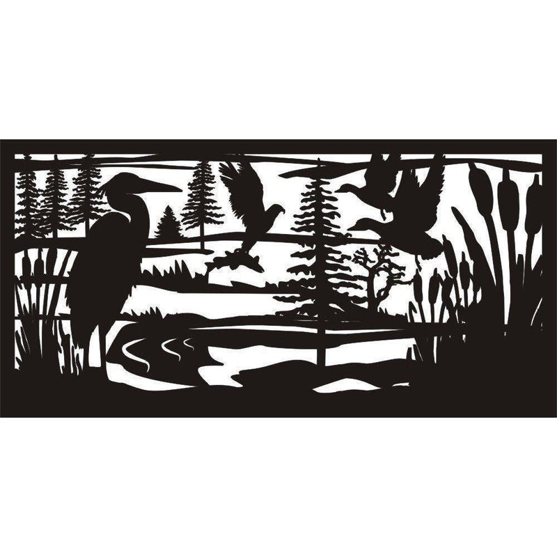 24 x 48 Heron Eagle Fish Ducks - AJD Designs Homestore