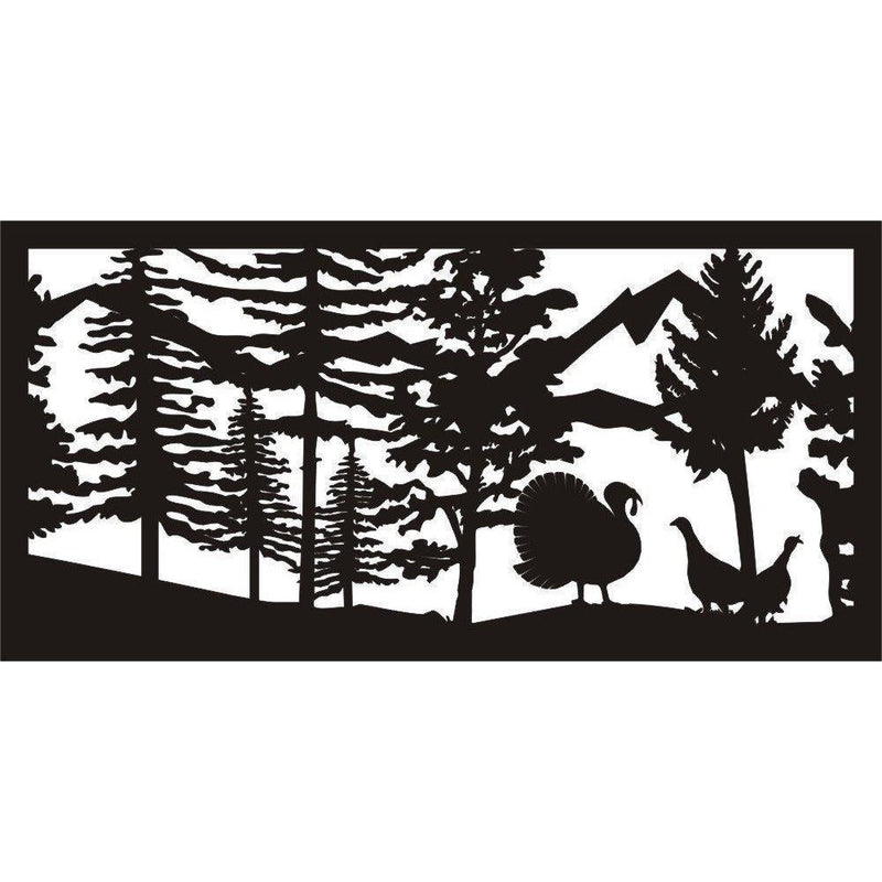 24 X 48 Tom Turkey Strutting - AJD Designs Homestore
