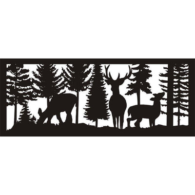 24 X 60 Buck And Two Does Feeding - AJD Designs Homestore