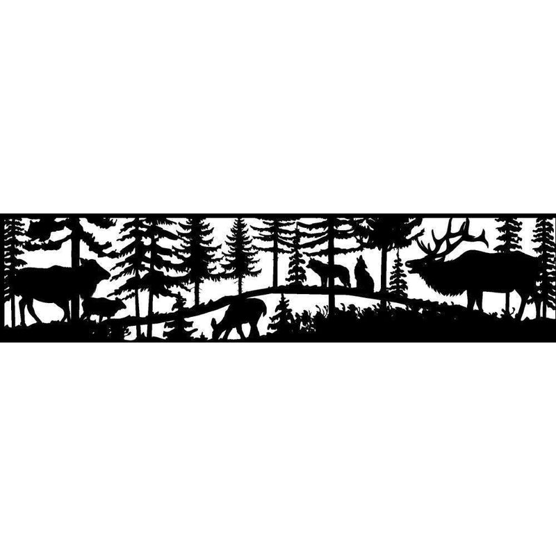 24 x 96 Cow Calf Elk Doe Wolf - AJD Designs Homestore