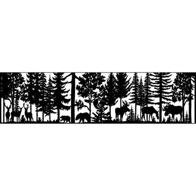 28 X 96 Three Moose Two Bear and Two Deer - AJD Designs Homestore