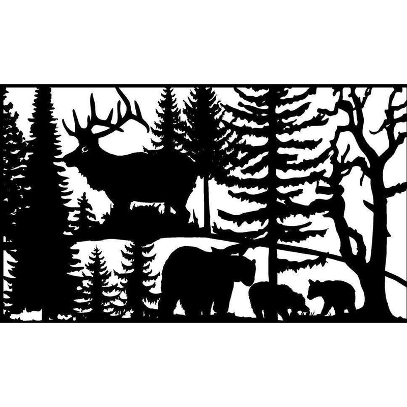 30 X 48 Three Bears Elk - AJD Designs Homestore
