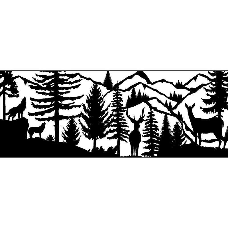30 x 72 Running Scene Piece 1 - AJD Designs Homestore
