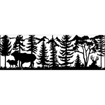 30 X 84 Cow Elk Calf and Buck Deer - AJD Designs Homestore