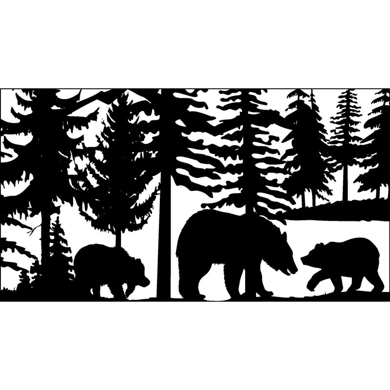 28 X 48 Three Bears Trees - AJD Designs Homestore