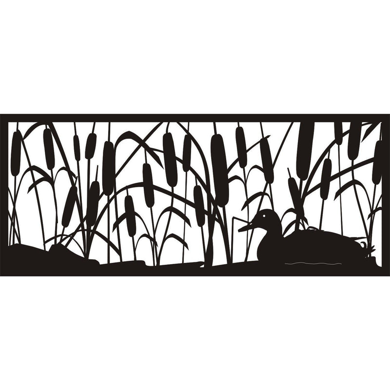 30 x 72 Cattails Bullrush Duck - AJD Designs Homestore