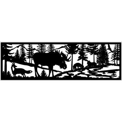 30 x 96 Fox Moose River Mountains - AJD Designs Homestore