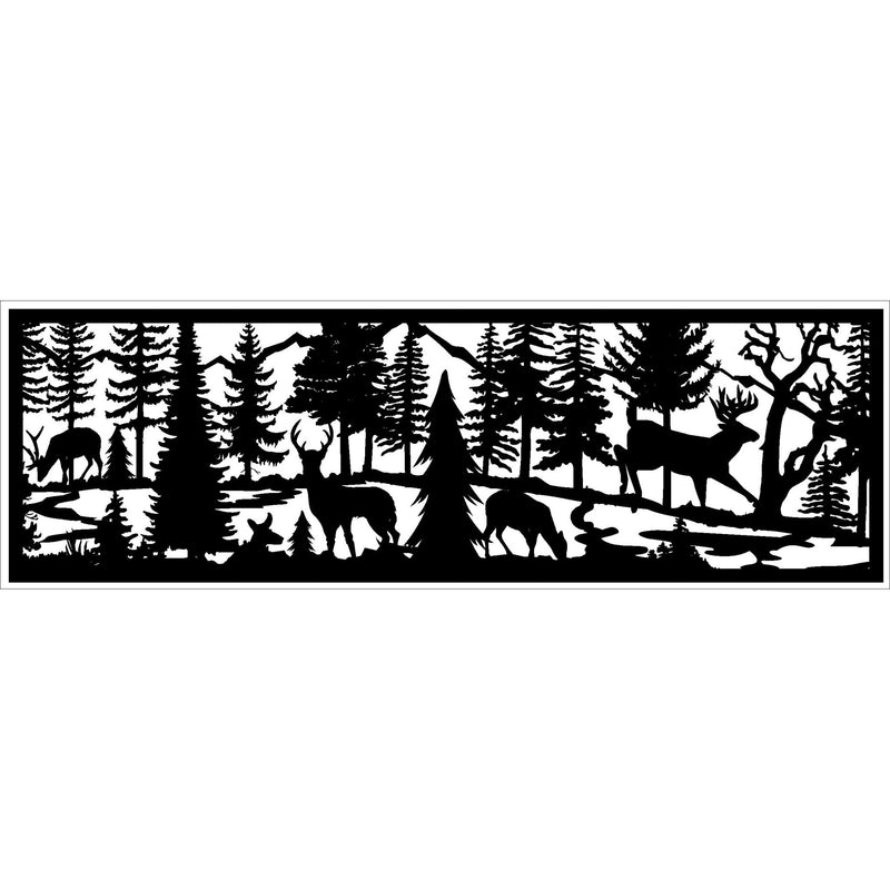 30 x 96 Five Deer River - AJD Designs Homestore